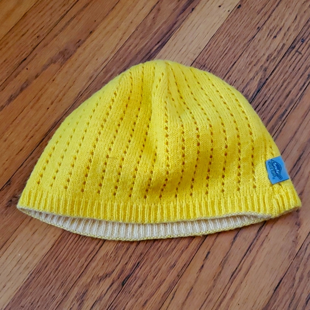 50% Wool Yellow Beanie